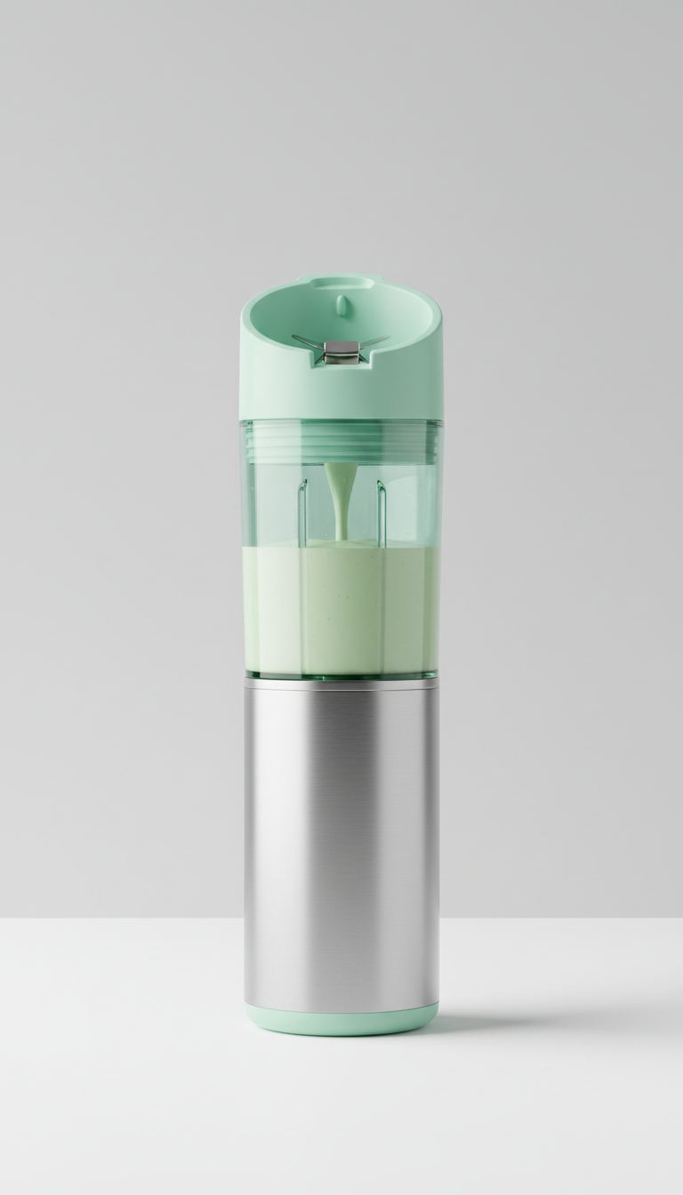 Compact Blender With Stainless Blade