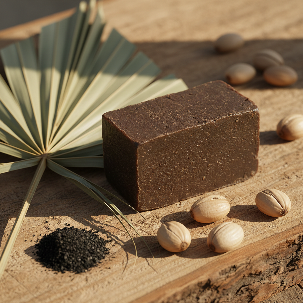 African Black Soap with natural ingredients